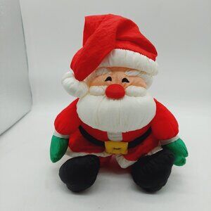 Hallmark Santa Claus Vintage 12" Nylon Parachute Plush Stuffed Christmas Doll